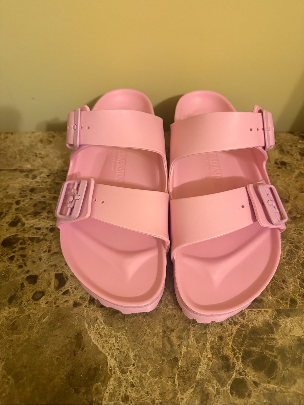Birkenstock Pink Two-Strap EVA Sandals